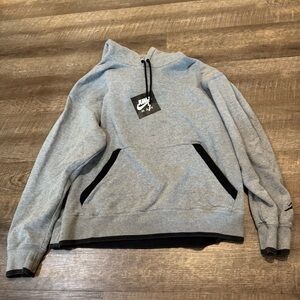 Nike Air Jordan Grey Hooded Sweatshirt